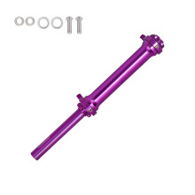 Quick Install Aluminum Alloy Bikes Telescoping Rod Adjusted For Folding Bikes Purple