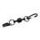Heavy Duty Detachable Keyring Magnetic Quickly Release Keychain Clip Enduring Black 1