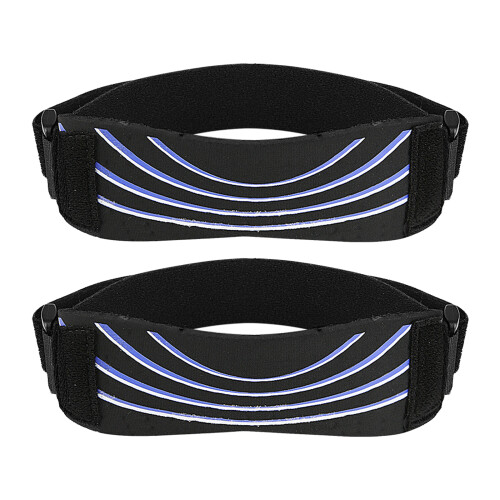 Comfortable Knee Strap Suitable for Runner Cyclists and Active Lifestyles Black blue  os