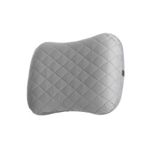 Quick Inflate Travel Pillow TPU Texture Necks Pillow for Camping and Backpacking Grey