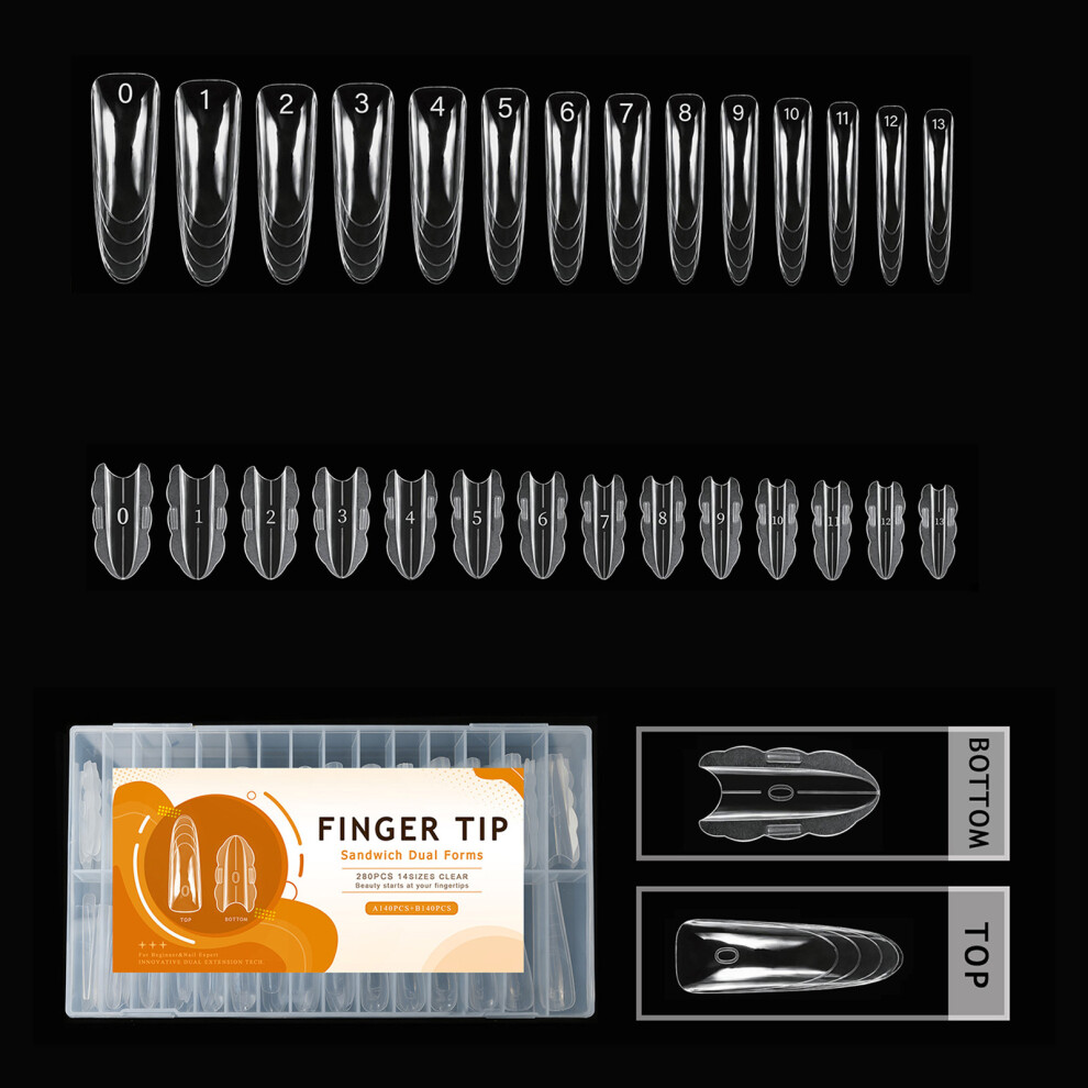 Plastic Nail Stencil With Butterfly Design Nail Extensions Mold For Nail Shaping 02