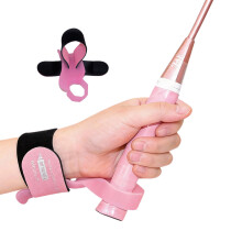Badminton Wrist Trainer Improves Wrist Position For Better Shots And Leeft hand pink