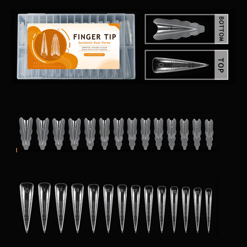 Plastic Nail Stencil With Butterfly Design Nail Extensions Mold For Nail Shaping 05