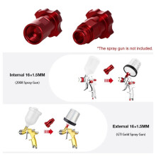 New 600ml Disposable Paint Cup with Connector Sprayer Cup Paint Mixing Cup Type H/O Quick Cup Spraying 16X1.5MM Internal