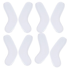 4Pairs Adhesive Ankle Protectors Pad Gel Padding Ankle Support Brace for Transparent