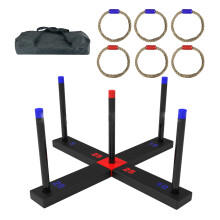 Group Play Throwing Circles Pack Offers 15 Activities For Indoor Outdoor Fun Black