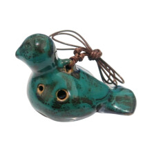 Multitone Ceramic Ocarina With 6 Holes Ideal For Classical Music Lover Beginner 04 green