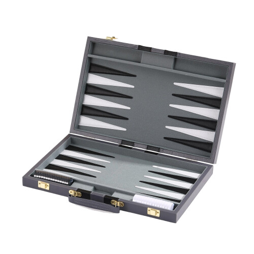 Waterproof Rolls Up Backgammon And Chesses Pack For Beach Outings And Home Use Grey