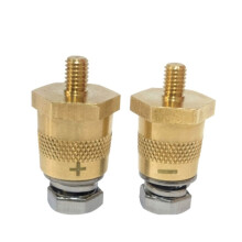 Thread Male Brass Battery Terminal Charging Posts Battery Repair and Modification Accessories Outer 6mm Inner 8mm