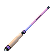 Telescopic Fishing Poles Carbon Fiber Fishing Rod Ensures Strength pink purple. 1.8 m