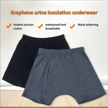 Reusable Leak Proof Underwear Multiple Sizes Available Gray Black Pants Dark gray XL