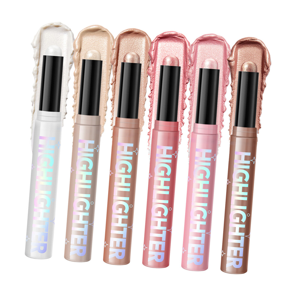 Smooth Blendable Highlighter Contouring Sticks In 6 Versatile Shade Long Lasting
