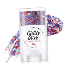 Patriotic Sparkles Stick With Red White Blue Glitter For Independence Day 1