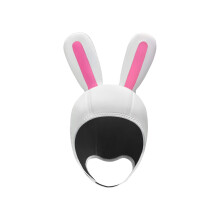 Comfortable Wear Nylon Diving Mask with Chin Straps Water Sports Head Cover White pink