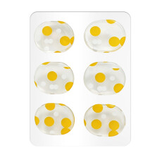 Drum Sound Dampening Pad Clear Silicone Drum Silencers Dampening Tone Control Yellow spots