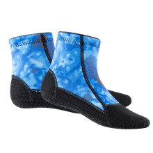 1 Pair Neoprene Booties Socks For Underwater Adventure And Marine Camouflage blue XS
