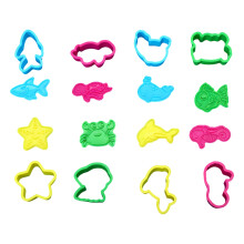 16pcs Colorful Ocean Themed 16PC Plastic Dough Stampers For Kid Artists