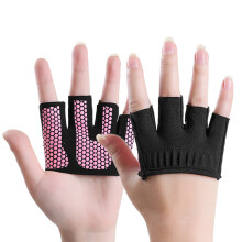 Flexible Half Finger Training Gloves With Breathable Spandex And Nonslip Dot Pink M