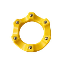 Bowling Ball Rotators Stand 360 Degrees Smooth Rotating Spinners With 6 Ball Yellow