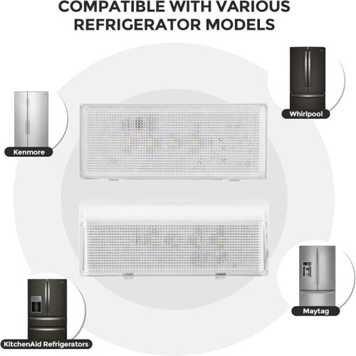 Refrigerator LED Light Set for     Refrigerators Includes 1 Pc W10515058 2 Pcs W10515057