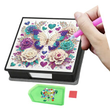 Elegant Rhinestones Cover Note Organizer Memo DIY Craft For Gift Giving 4