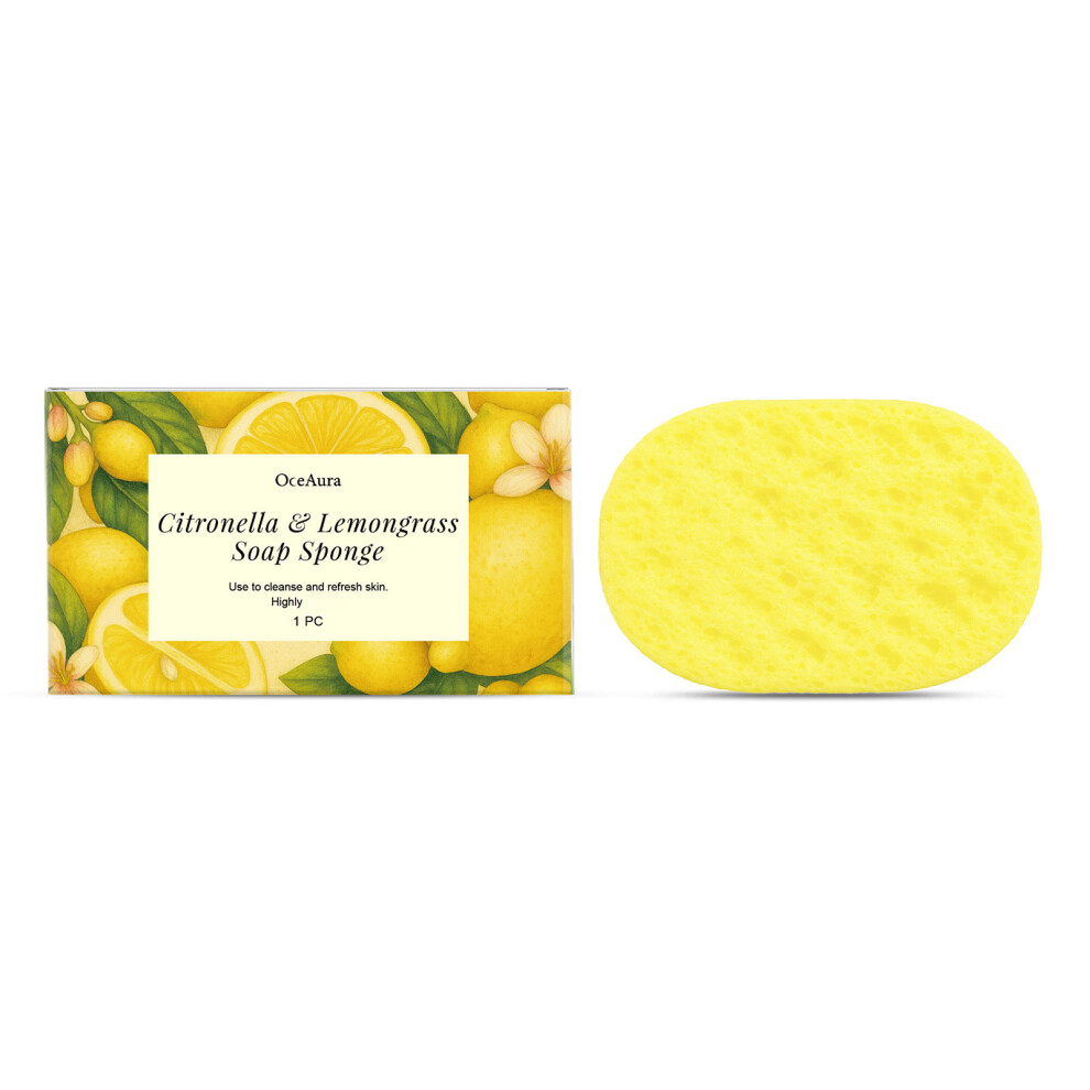 Lemongrass Gentle Exfoliating Sponges For Smooth Skin And Relaxing Bath Time