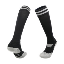 Multipurpose Moisture Wicking Kids Football Sock Colorful Sports Hosiery Black L