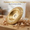 (2P-Large Arc Disc, Gold/Silver, -) Καλάθι Αποθήκευσης, Ψάθινο 5