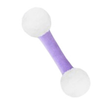Cotton Swab Plush Cats Toy For Indoor Felines Entertainment Teething Chewing Purple