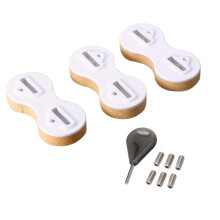 Durability 8 Shape Surfboard Fim Box Easy Installation Hydrofoil White 5 degrees