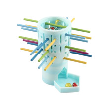 Stacking Game Wood Stick Puzzle Game Toy For Children Cognitive Ability Blue model