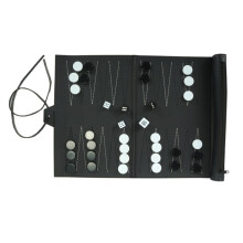 Portable PU Backgammon Set Strategy Board Game Gift for Adults And Student