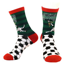 Comfort Sock Set Cotton Texture Suitable for Soccer Running and Red head and footbal