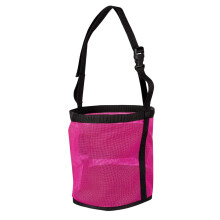 Equine Feeding Container L Size Strong Fiber Substance Customizable Belt For Outdoor Pink