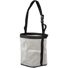 Customizable Collar Fastener Horse Feed bag highlighting Water Resistant Light Grey