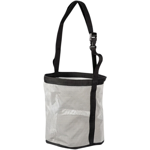 Customizable Collar Fastener Horse Feed bag highlighting Water Resistant Light Grey