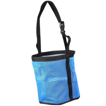 Large Animal Feed Container With Waterproof Bottom And Breathable Fabric For Horses Blue