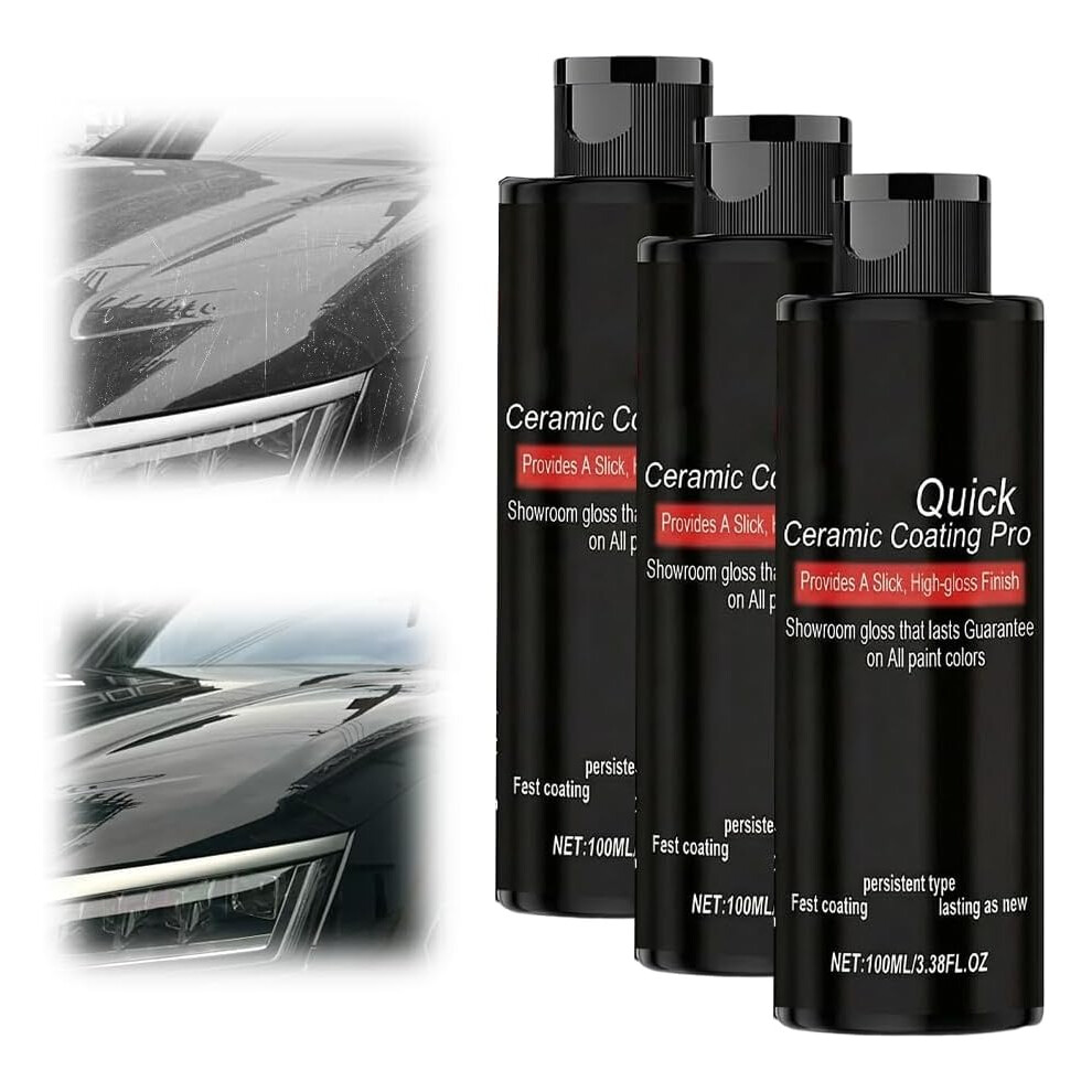 (3Pcs, -) Nano-Quick Ceramic Coating Pro Â 10.58 Fl Oz Waterless Wash & Scratch Repair 5437706932116