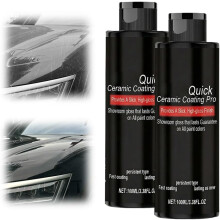 (2pcs, -) Céramique nano-quick pro 313ml, lavage sans eau réparation rayures