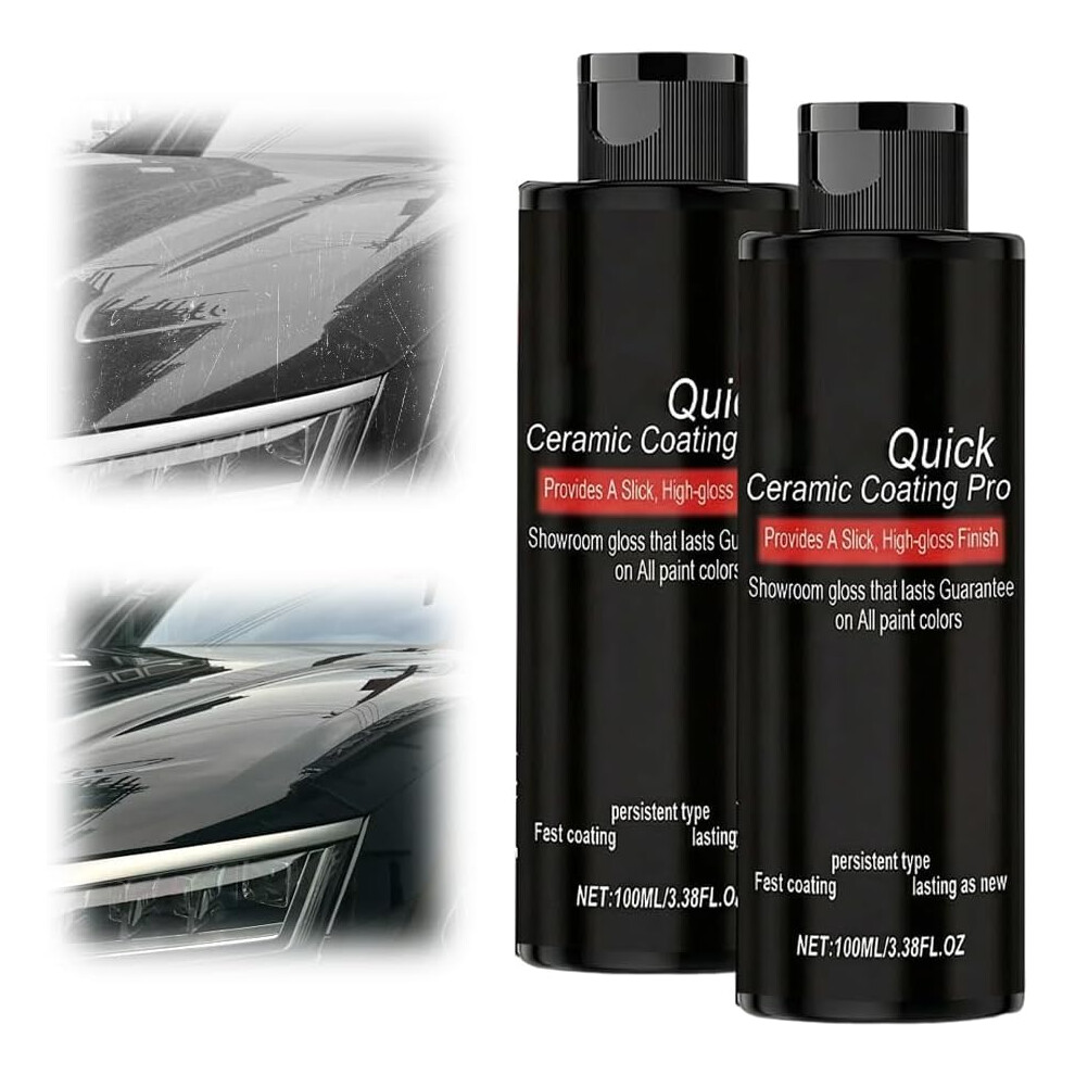 (2Pcs, -) Nano-Quick Ceramic Coating Pro Â 10.58 Fl Oz Waterless Wash & Scratch Repair 5437706932109