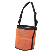 Small Horse Feeding Holder With Adjustable Belt For Salt Grass Pellets Outdoor Use Orange