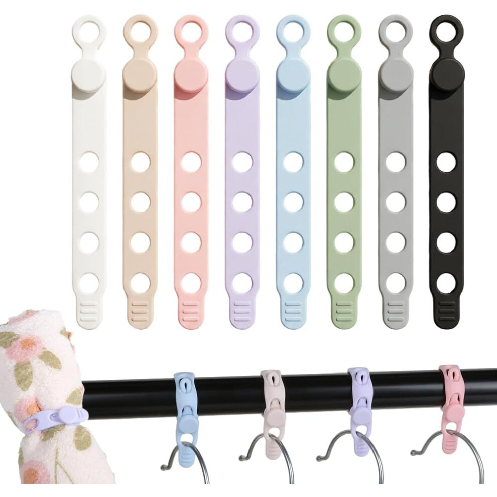 (8Pcs, -) Silicone Cable Ties Â Reusable Cord Organizer For Headphones & Office 5437706932741