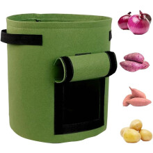 (5pcs Green, 7 Gallon) Aardappel groeizakken, 5 stuks zwart, 7 gallon