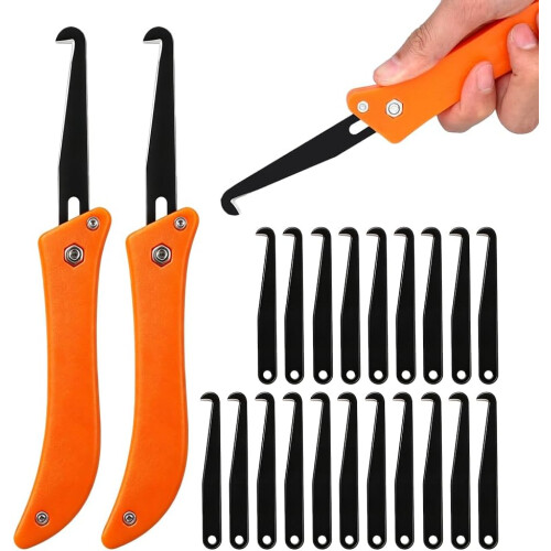 (20pcs, -) Cuțit dublu cap îndepărtat mâner golf