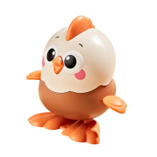 Fun Wind Up Chick Toy for Toddler Battery Freely Crawling Figure Toy for Kids Brown