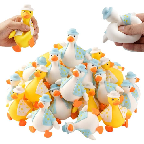 (2pcs White, -) Iso keltainen ankka squishy lelu