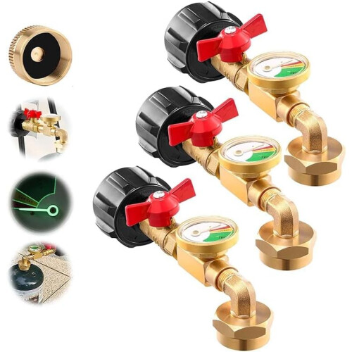 (3pcs, -) Adaptor butan cu cot 90, indicator