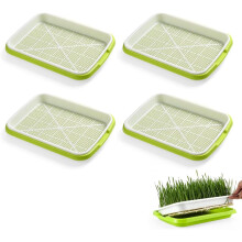 (4pcs, -) Zaadkiem bak met vochtigheidsdeksel, BPA-vrij, 2 stuks