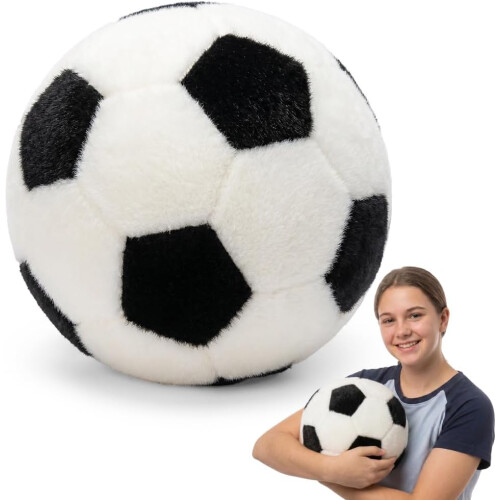 (White, 7") Iso pehmo jalkapallo footbag