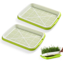 (2pcs, -) Zaadkiem bak met vochtigheidsdeksel, BPA-vrij, 2 stuks